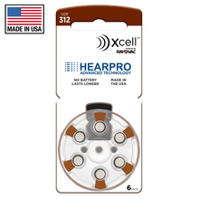 Load image into Gallery viewer, hearpro rayovac long lasting size 312 hearing aid battery