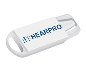 HEARPRO Size 10 Long-Lasting Hearing Aid Batteries 60 Pack - Mercury-Free - Zinc Air Technology - Made in USA - Plus Keychain Battery Case