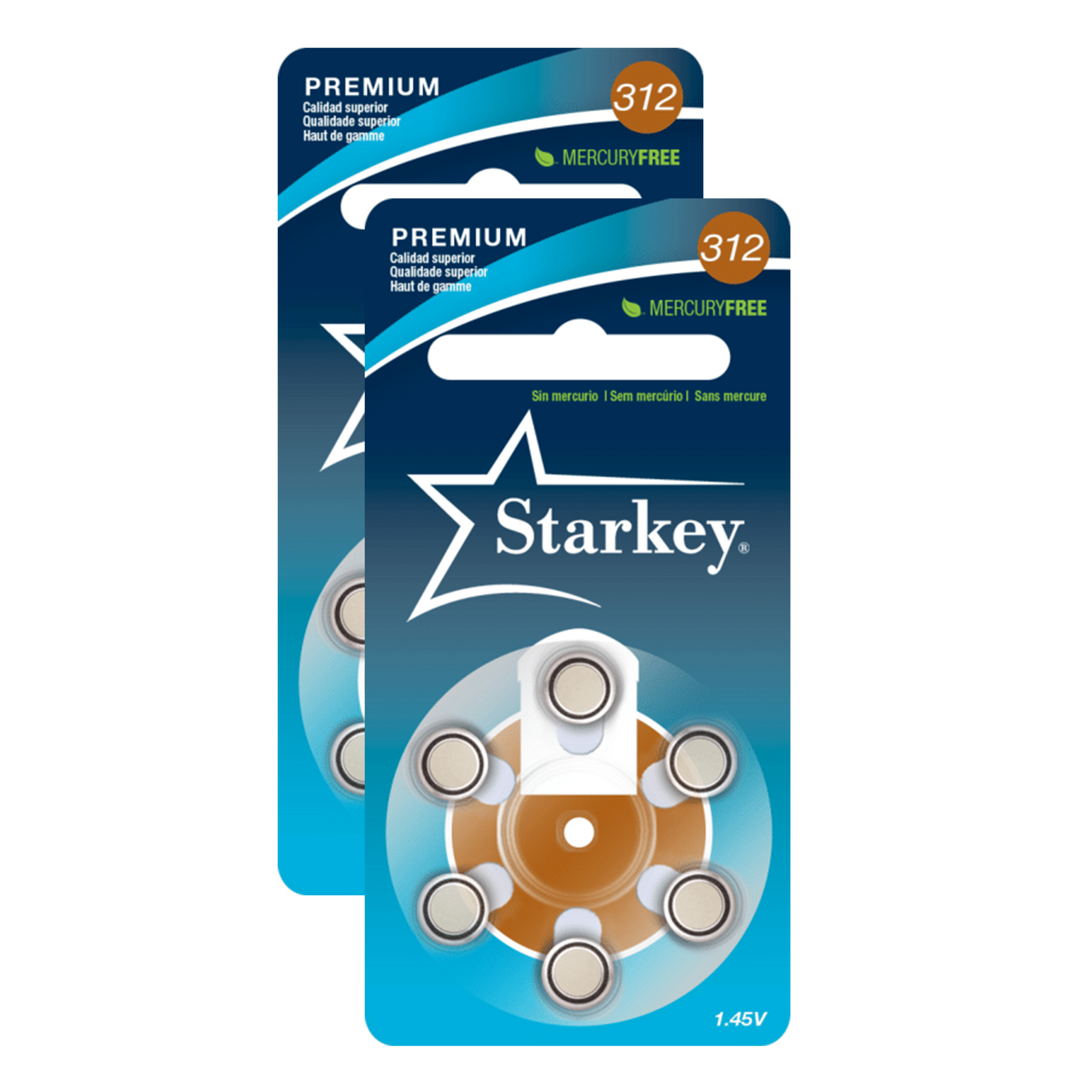 12 PILAS AUDITIVAS N 312 MARCA STARKEY