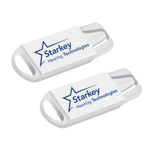 Starkey Size 312 Premium Hearing Aid Batteries 60 Pack - Long Easy Tab - Mercury-Free - Zinc Air Technology - Made in USA - Plus Keychain Battery Case